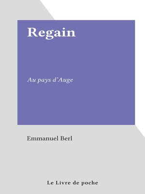 cover image of Regain